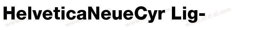 HelveticaNeueCyr Lig字体转换